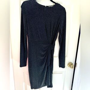 H by HALSTON DRESS BLACK/SPARKLY Size XS